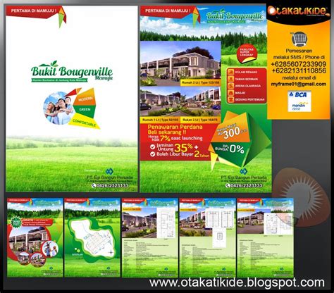 Template brosur download desain company profile. Jasa Desain Promosi Perumahan di Sulawesi - Otakatikide | Jasa Desain Logo, Jasa Desain Branding ...