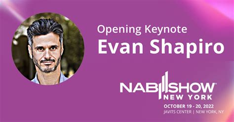 Award Winning Producer Evan Shapiro To Keynote 2022 Nab Show New York