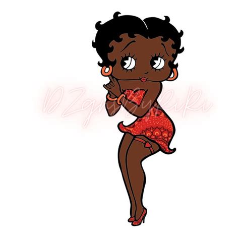 Black African American Betty Boop Woman Ankara Afro Dress Etsy