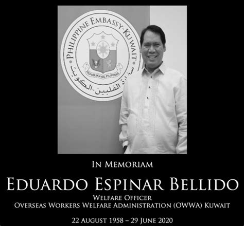 Maybe you would like to learn more about one of these? Philippine Embassy announces the sad demise of Welfare ...