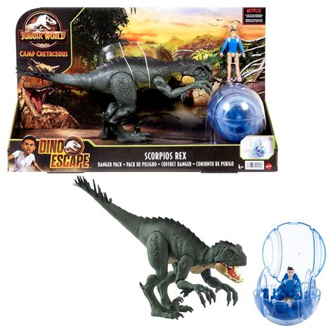 Jurassic World Camp Cretaceous Slash N Battle Scorpios Rex Dinosaur Figure