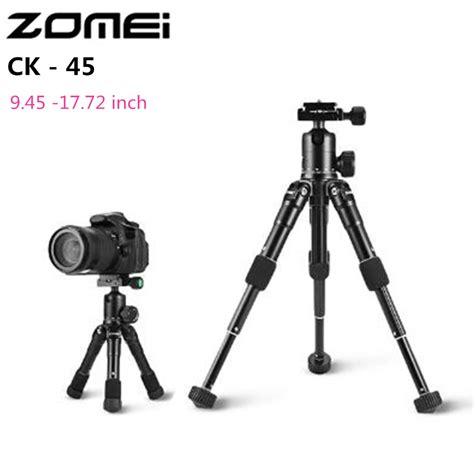 Portable Mini Tabletop Tripod Zomei Ck 45 With 5 Sections Quick Release