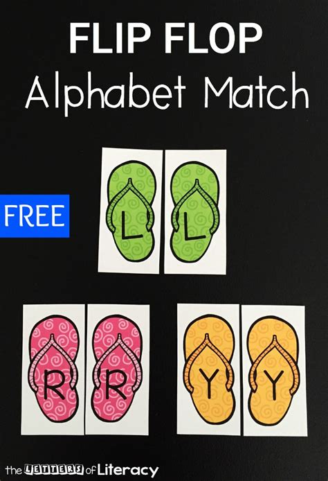 Flip Flop Uppercase Alphabet Match The Kindergarten Connection