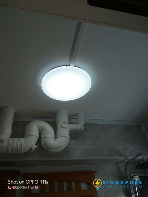 Fan installation on false ceiling & centre panel. round-ceiling-light-installation-singapore-lightings ...