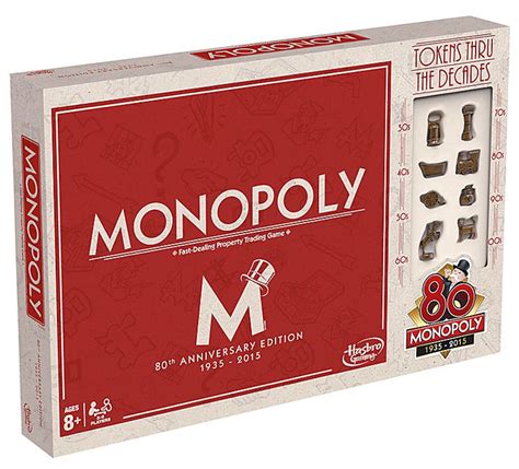 Monopoly Monopoly 80th Anniversary Board Game Special Edition Hasbro