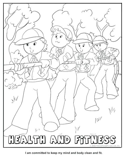Health And Fitness Coloring Pages At Free Printable