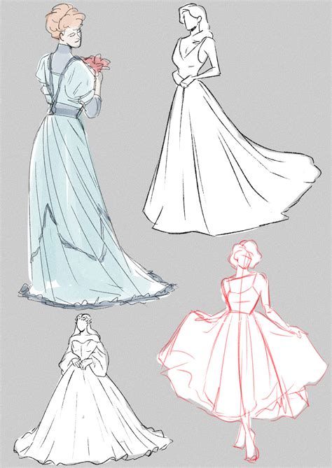 My Sketch Blog — I Was Practicing Drawing Dresses Its Quite