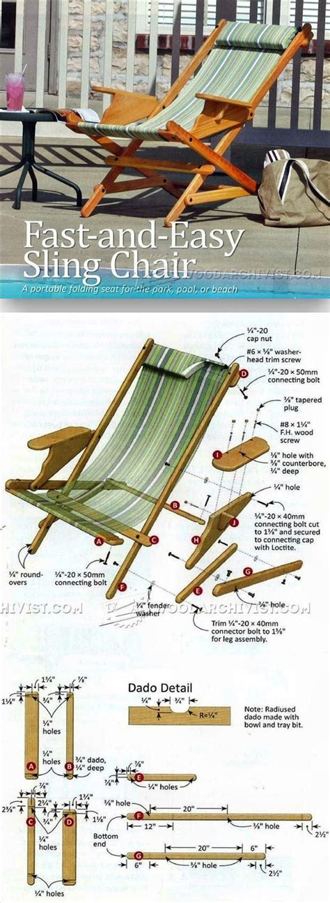 Sling Chair Plans Outdoor Furniture Plans And Projects Woodarchivist