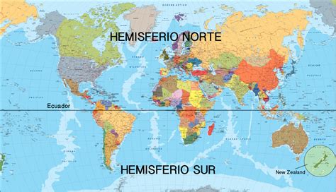 Hemisferios Terrestres Com Continentes Mapa Realista Mundial Em Forma