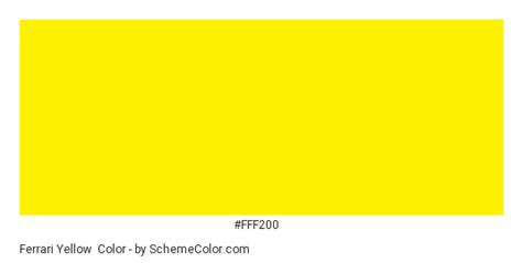 Ferrari Yellow Color Scheme Brand And Logo