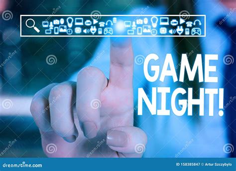 Text Sign Showing Game Night Conceptual Photo Usually Its Called On