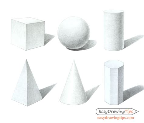 A solid shape bound by polygons forms a polyhedron. 3d Shapes Drawing at PaintingValley.com | Explore ...