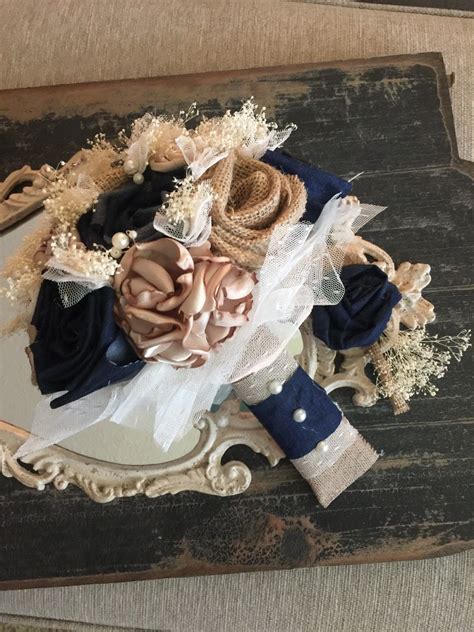 Check out our lace wedding bouquet selection for the very best in unique or custom, handmade pieces from our bouquets shops. Shabby chic burlap denim and lace bouquet | Etsy | Denim ...