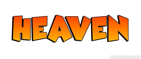 Heaven Logo Herramienta De Diseño De Nombres Gratis De Flaming Text