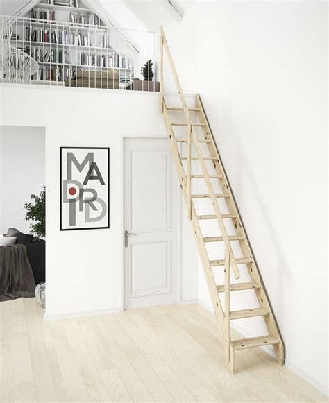 Dolle Madrid Wooden Space Saving Staircase Kit Space Saving Staircase