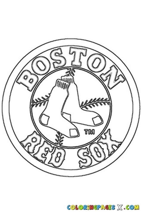 red sox logo coloring pages copics pinterest logos