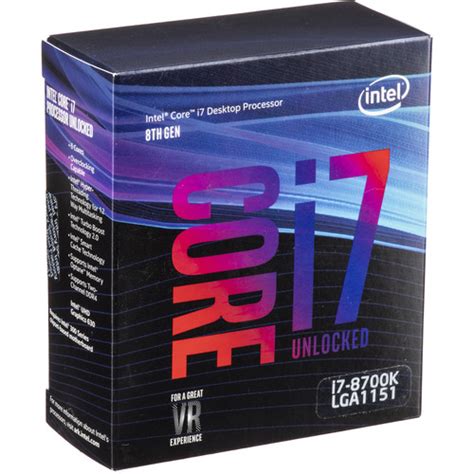Intel Core I7 8700k 37 Ghz 6 Core Lga 1151 Bx80684i78700k Bandh