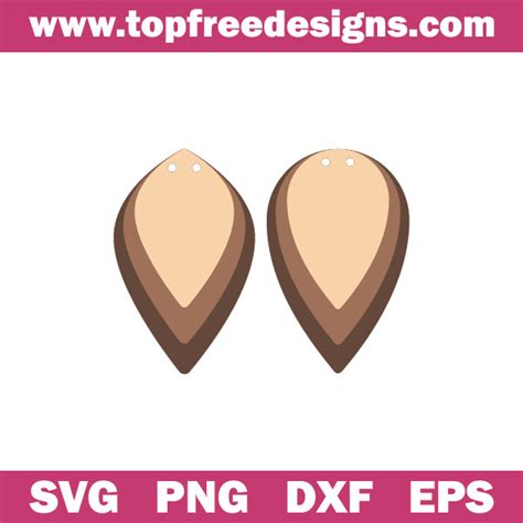 Free Earrings SVG Templates - TopFreeDesigns