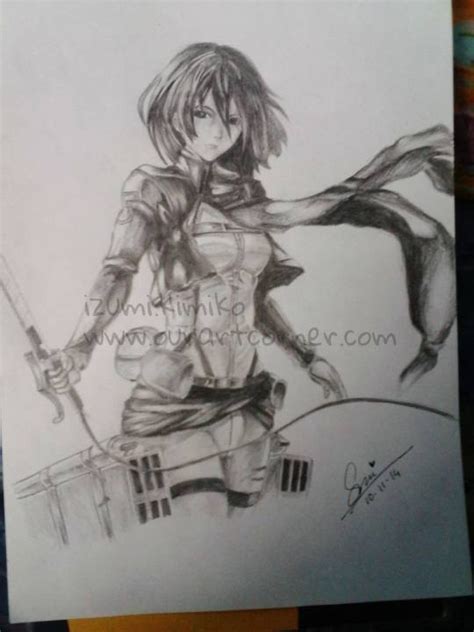 Drawing Mikasa Ackerman By Izumikimiko Ourartcorner