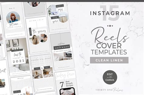 Instagram Reels Covers For Canva Canva Templates ~ Creative Market