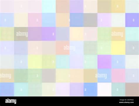 Pastel Colour Squares In A Grid Design Stock Photo Alamy