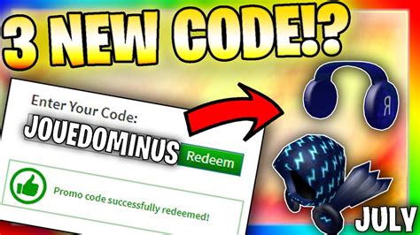 3x Code All New Promo Codes In Roblox 2020 Youtube