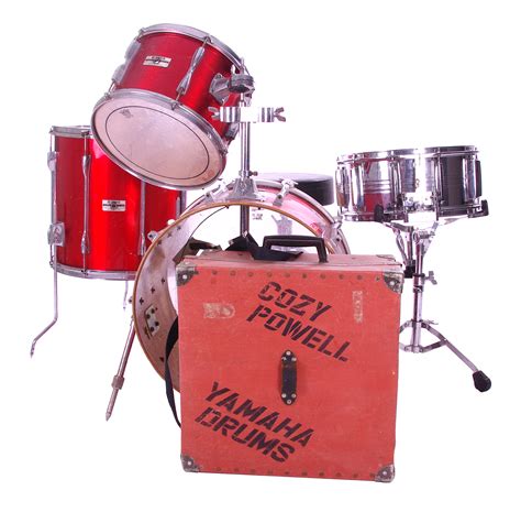Cozy Powell & Bernie Marsden - Yamaha four piece drum kit red > Drums