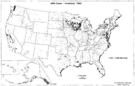 Distribution Of Dairy Cattle In The United Stales Us Department Of