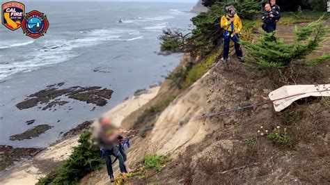 Watch Man Survives 100 Foot Fall After Cliff Crumbled Beneath Him