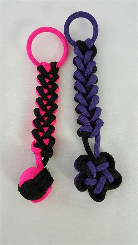 Teacher appreciation, child abuse awareness Paracord Keychains … | Paracord projects diy, Parachute cord crafts, Paracord diy
