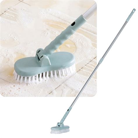 Dodoing Floor Scrub Brush Adjustable Long Handle Scrubber Cleaning Tile