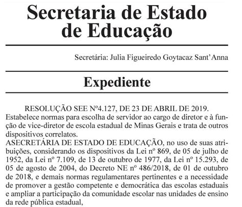 Secretaria De Estado De EducaÇÃo Divulga Data Para Escolha De Diretores E Vices Das Escolas