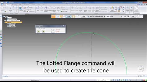 Sheet Metal Cone Creation And Unfold In Solid Edge Youtube