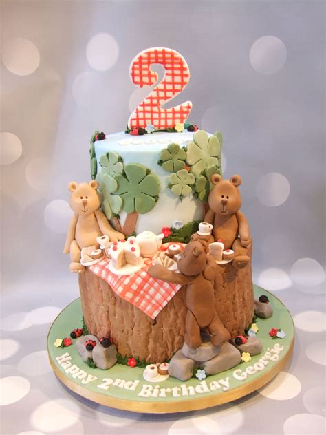 Teddies Woodland Picnic Cake Cake Birthday Cake Kids Picnic Cake