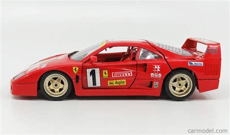 Burago 3042 Escala 118 Ferrari F40 Evoluzione 1992 Red
