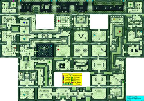 The Legend Of Zelda Links Awakening Dx Level 6 Face Shrine Map Png