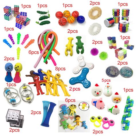 2021 New Funny Combination 50 Pieces Extrusive Solving Fidget Kids Toys