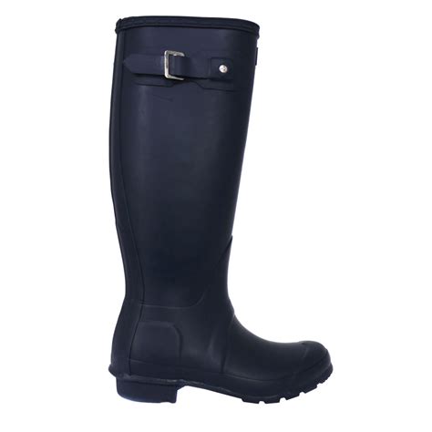 Hunter Womens Original Tall Hunter Wellies Navy Free Uk Delivery
