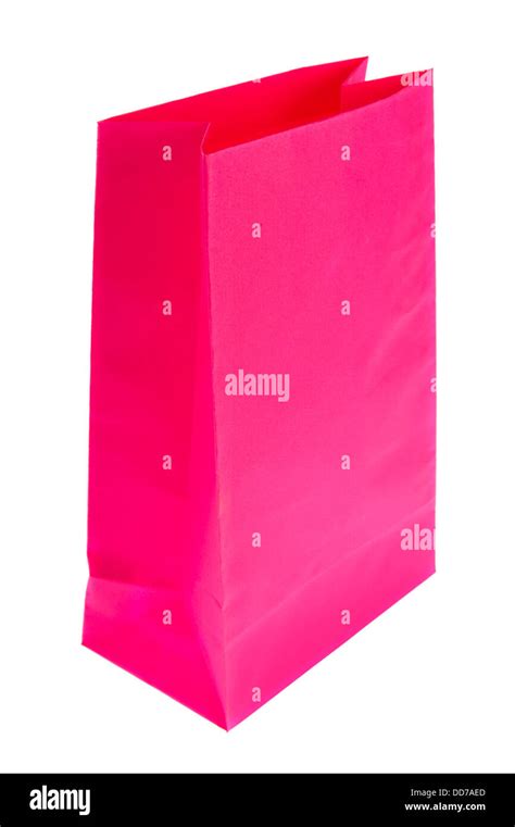 Pink Paper Bag Stock Photo Alamy