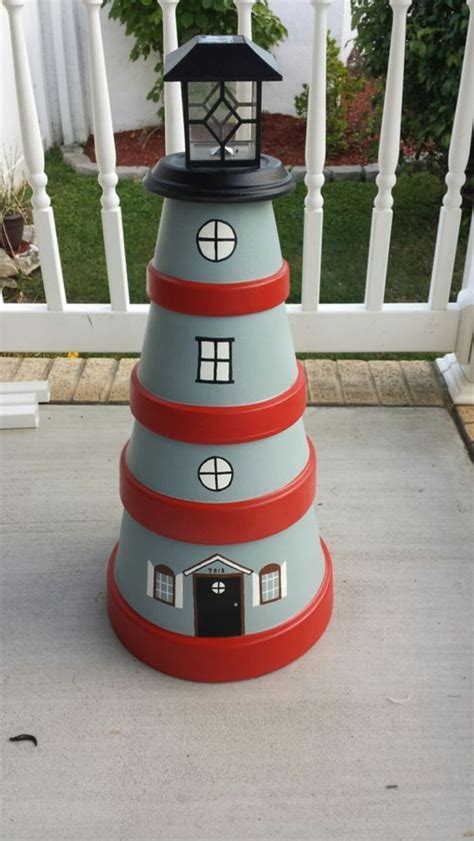 20 Diy Clay Pot Lighthouses That Are Truly Works Of Art Feltmagnet