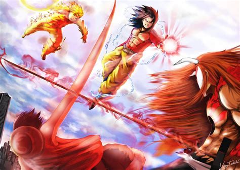 Anime War By Purevassy Naruto Vs Goku Vs Luffy Vs Ichigo Anime