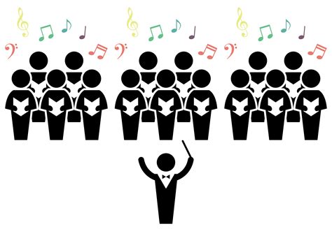 Choir Conductor Silhouette Vector Illustration Singing Classes Png