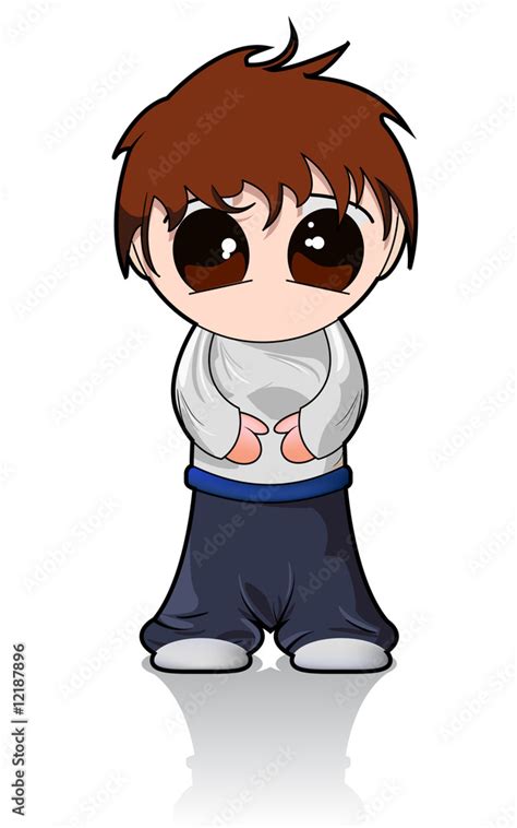 Cute Chibi Anime Boy Stock Illustration Adobe Stock