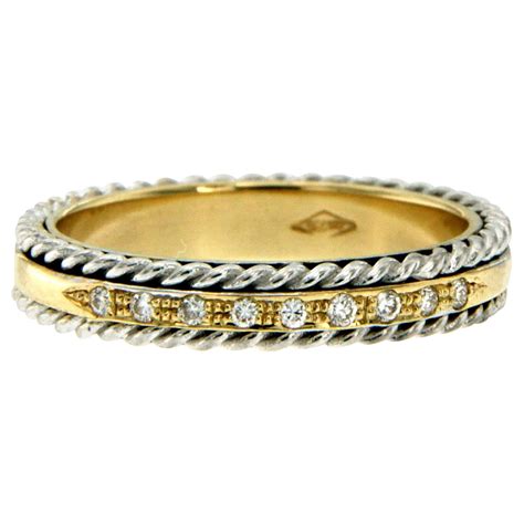 Diamond Gold Lace Design Band Ring At 1stdibs Lace Gold Ring Lace