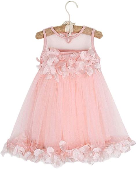 Puseky Kid Girls Flower Sleeveless Princess Pageant Dress