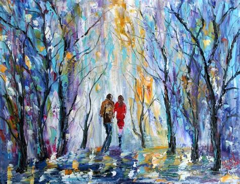 Custom Original Oil Painting Commission Romance Landscape Etsy