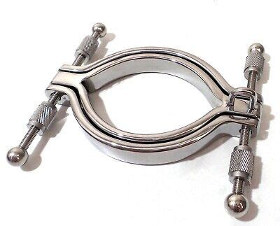 Stainless Steel Adjustable Vaginal Clamp Labia Spreader With Ring Large Hole EBay