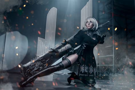 2560x1440 Nier Automata 2b Cosplaygirl 4k 1440p Resolution Hd 4k Wallpapersimagesbackgrounds