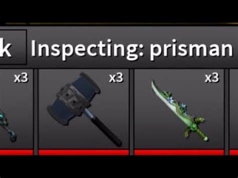 Prismans Inventory To This Day Roblox Assassin Youtube