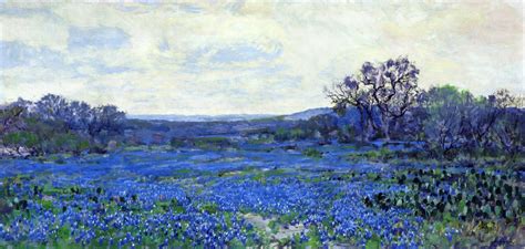 Field Of Bluebonnets Painting Julian Onderdonk Oil Paintings